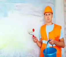 Pintor em Blumenau com andaime